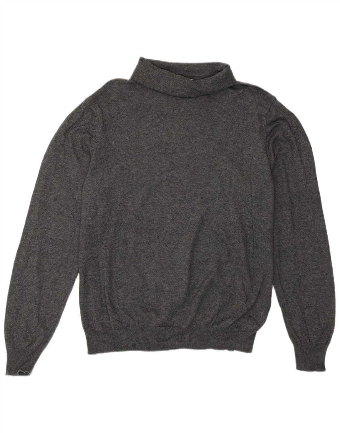 Marks & Spencer Damski sweter z golfem UK 14, duży, szary