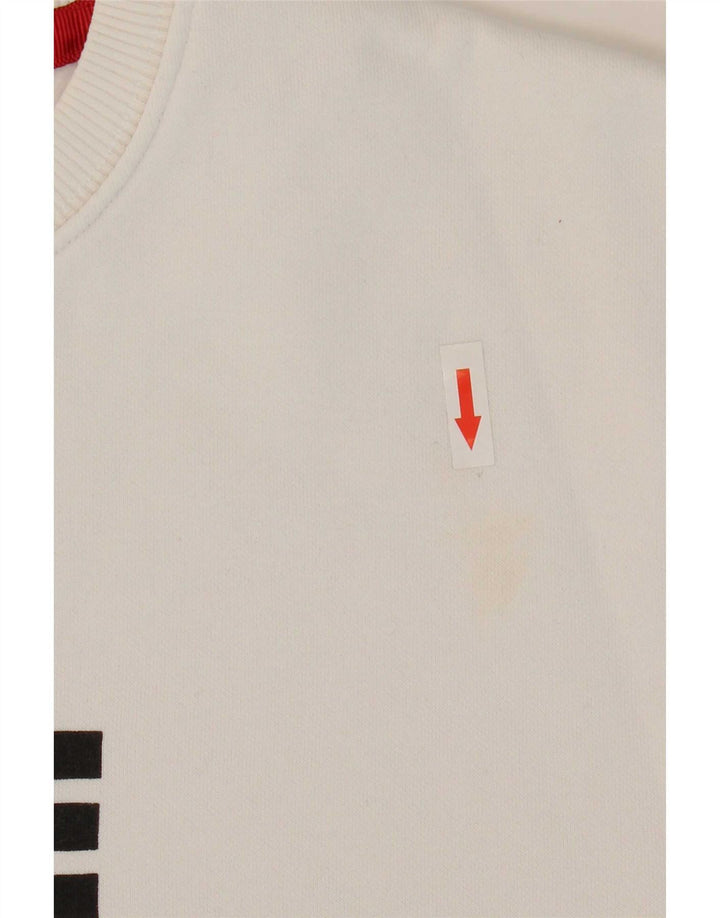 Męska bluza z grafiką Alpha Industries, średnia, biała bawełna