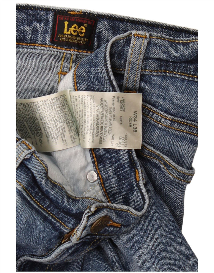 Męskie jeansy LEE Rider Slim W34 L33 Niebieskie