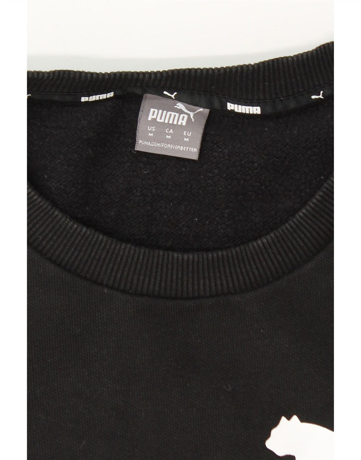 Męska bluza z grafiką Puma, średnia czarna