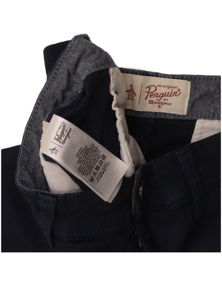 Męskie spodenki Chino Penguin W36, duże, granatowe, bawełniane