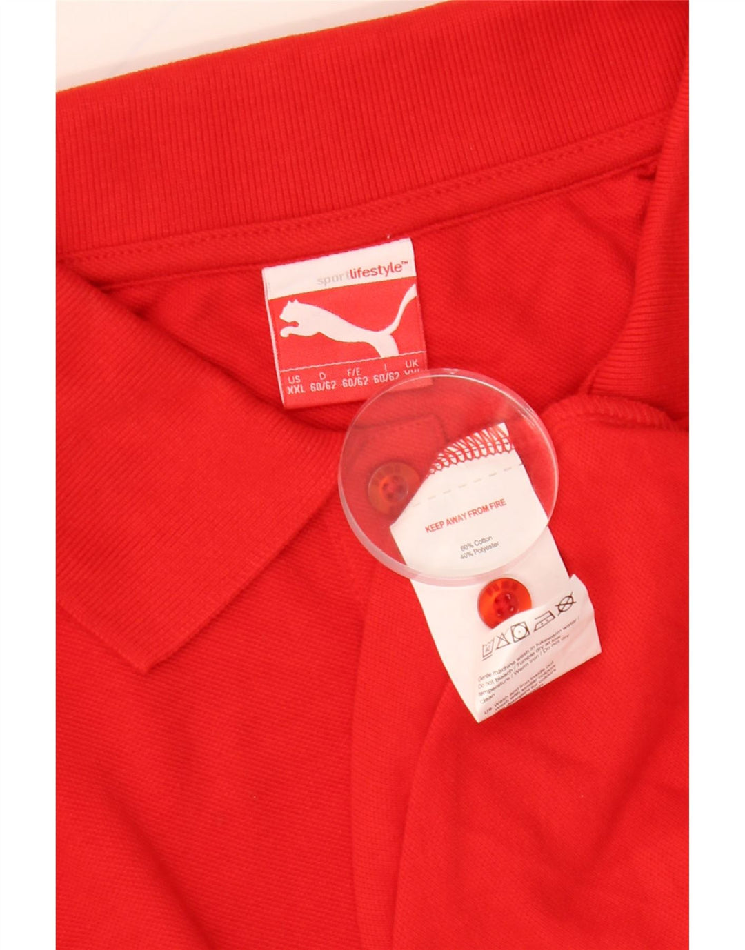 Męska koszulka polo PUMA 2XL, czerwona, bawełniana