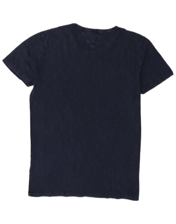 Męska koszulka z grafiką Tommy Hilfiger Top XL, granatowa, bawełniana