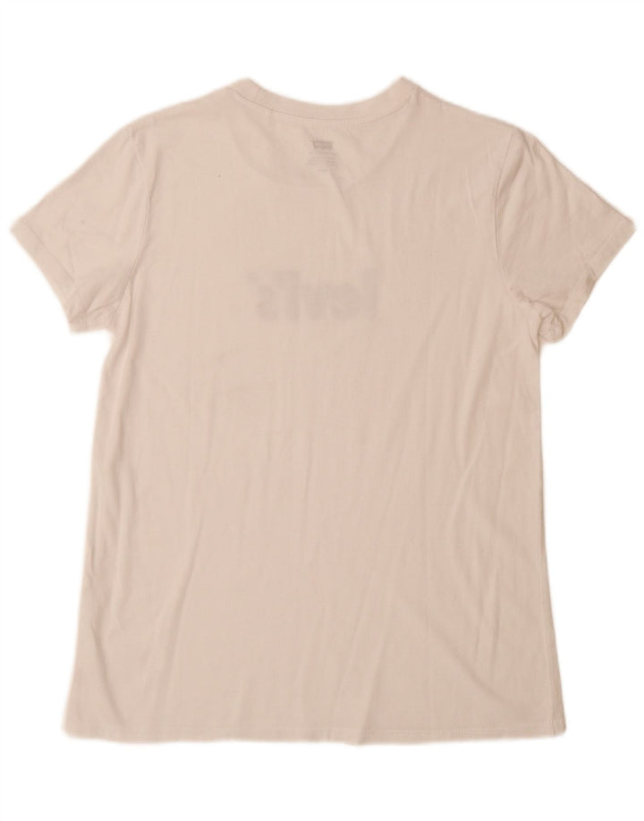 Damska koszulka z grafiką LEVI'S Top UK 12 Medium White