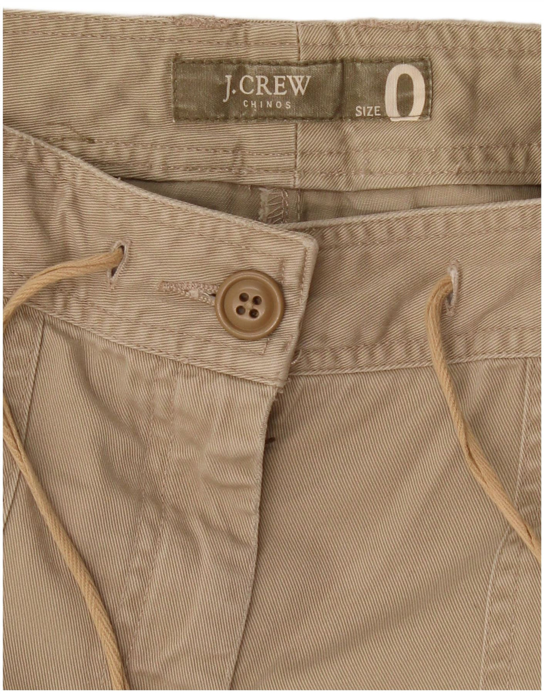 Damskie spodenki chino J. Crew US 0 XS W30 beżowe