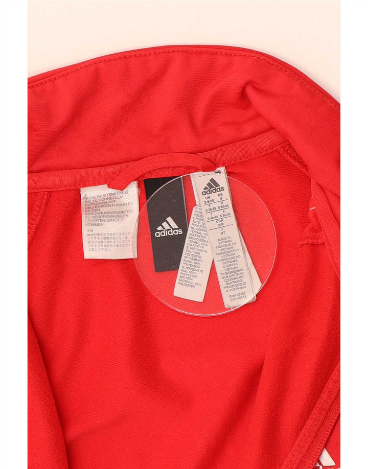 Damska kurtka dresowa Adidas UK 8/10 Mała czerwona poliester