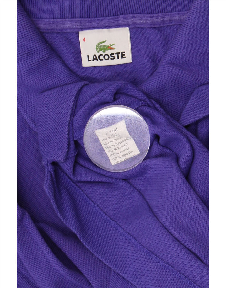 Męska koszulka polo Lacoste, rozmiar 4, średni fiolet, bawełna