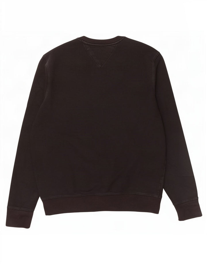 Męska bluza z grafiką Tommy Hilfiger, średnia czarna bawełna