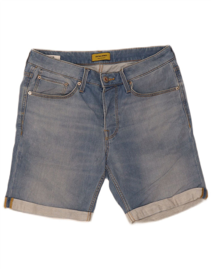 Męskie spodenki jeansowe Jack & Jones Regular, średnie W32, niebieska bawełna