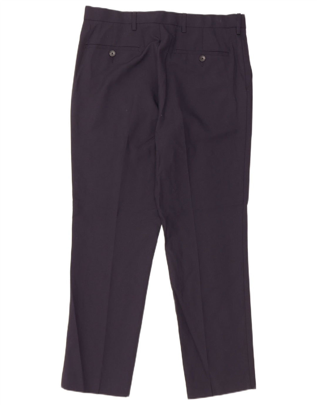 Męskie spodnie typu slim chino Marks & Spencer W32 L29 Granatowy poliester