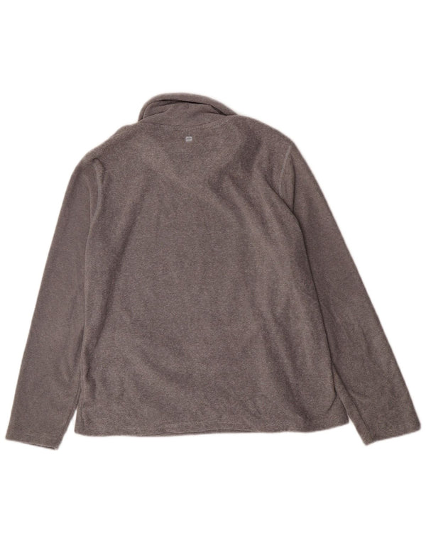 Mountain Warehouse Womens Fleece Sweatshirt Jumper UK 16 Large Grey Flecked