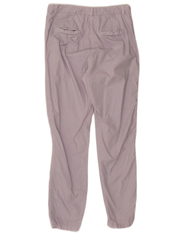 Marks & Spencer Damskie spodnie chino z wysokim stanem UK 12 Medium W30 L29 Fioletowe