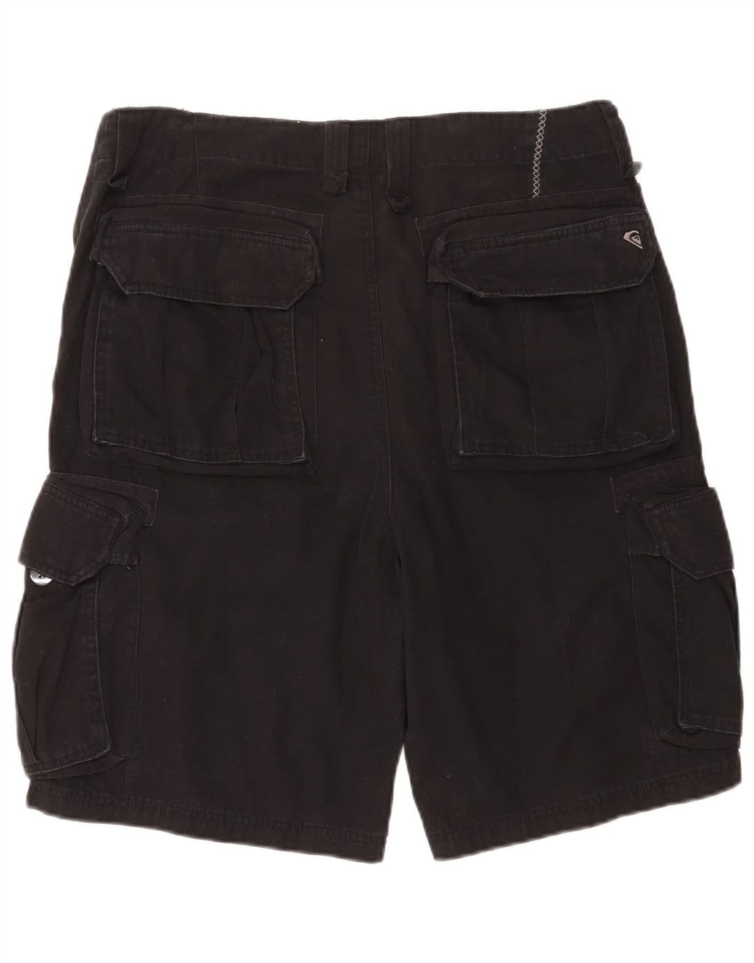 Męskie spodenki cargo Quiksilver W34, duże, czarne, bawełniane