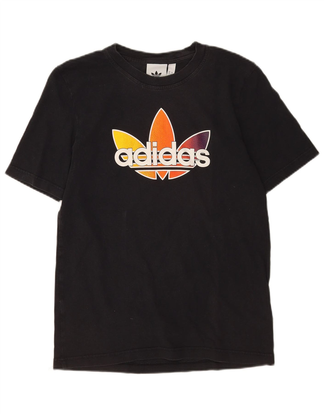 Męska koszulka z grafiką Adidas, mała, czarna, bawełniana
