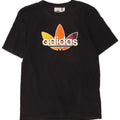 Męska koszulka z grafiką Adidas, mała, czarna, bawełniana