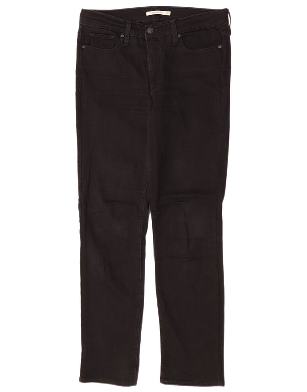 Damskie jeansy Levi's 312 Shaping W29 L30 Czarna bawełna