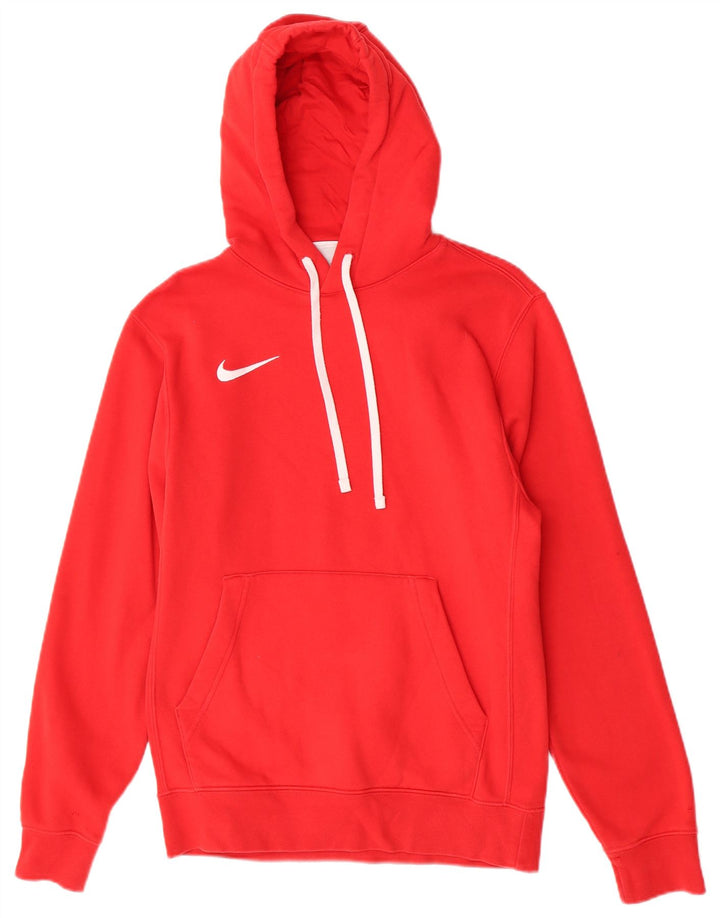 Męski sweter z kapturem Nike, mały, czerwony, bawełniany