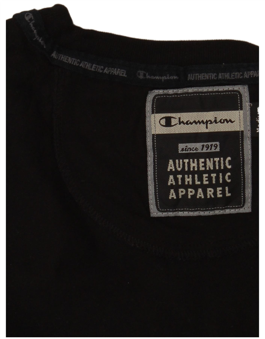 Męska koszulka Champion z długim rękawem, średnia czarna
