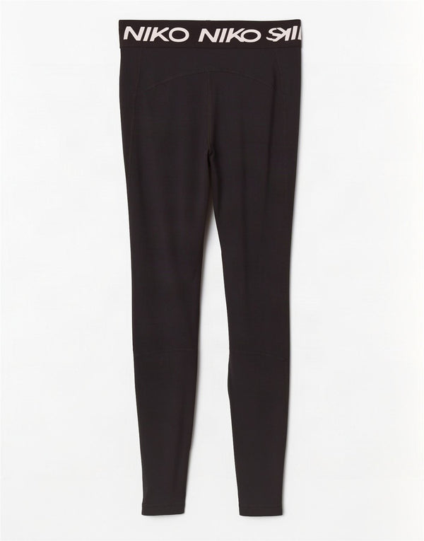 Damskie legginsy Nike Dri Fit Graphic UK 8, małe, czarne, poliestrowe