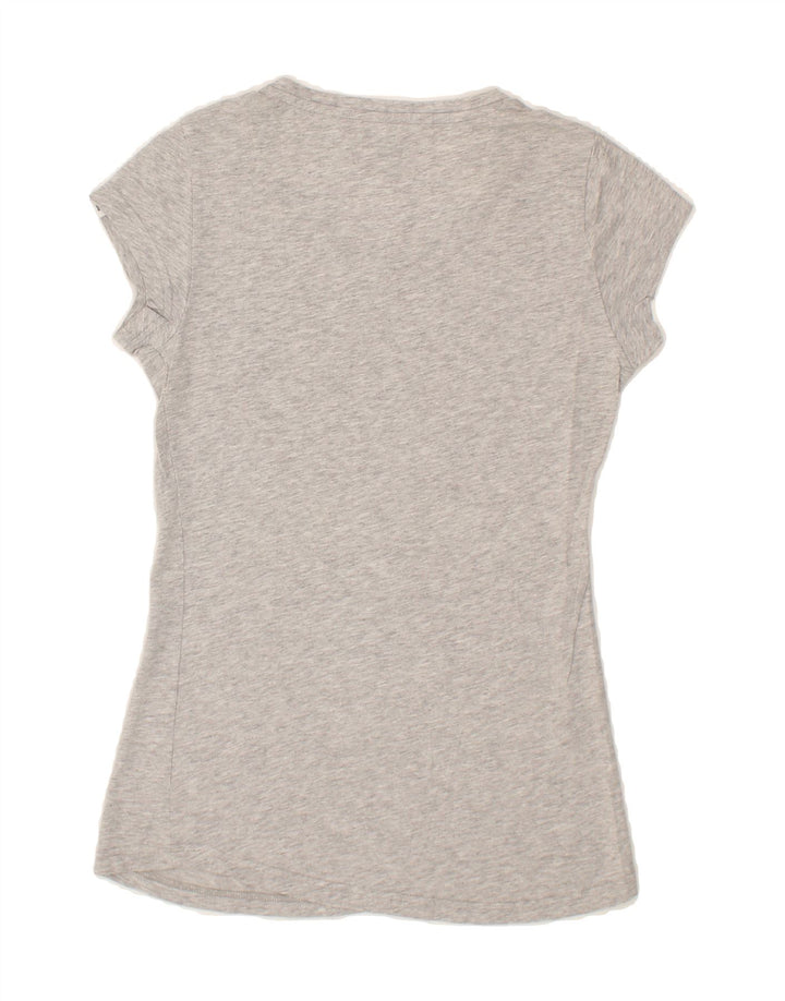 PUMA Womens Graphic T-Shirt Top UK 10 Small Grey Flecked Vintage Puma and Second-Hand Puma from Messina Hembry 