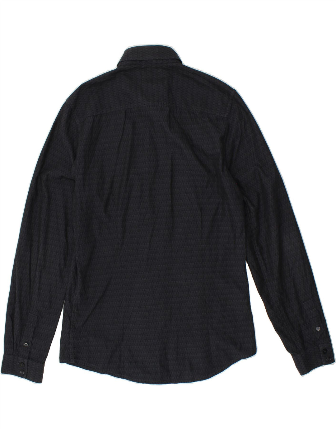 GUESS Mens Shirt Medium Navy Blue Argyle/Diamond Cotton | Vintage Guess | Thrift | Second-Hand Guess | Used Clothing | Messina Hembry 