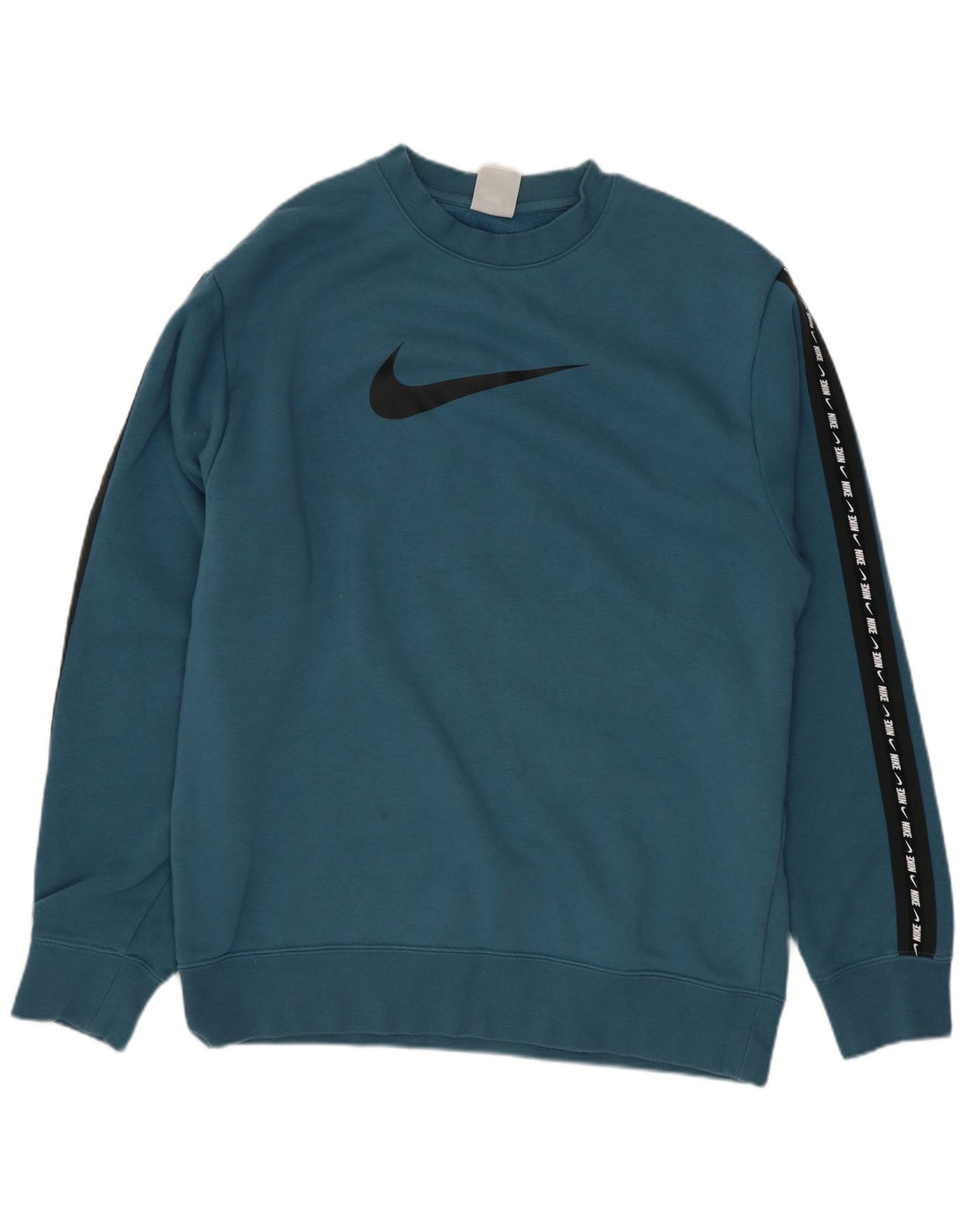 Męska bluza z grafiką Nike, średnio niebieska, z blokami kolorów