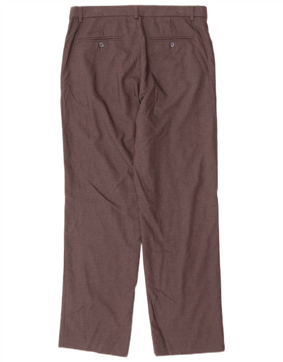 Męskie proste spodnie garniturowe CALVIN KLEIN W32 L30 Szary poliester