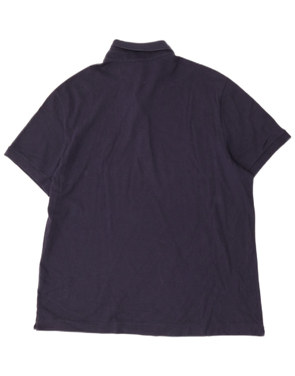 Męska koszulka polo Lacoste o regularnym kroju, rozmiar 7, 2XL, granatowa, bawełniana