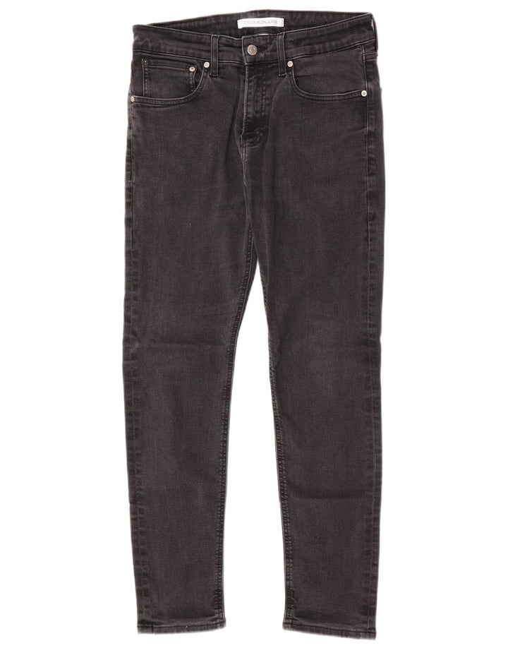 Męskie jeansy Calvin Klein W32 L27 Szara bawełna