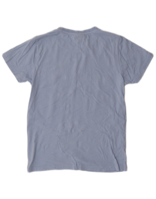 Chłopięcy T-shirt z grafiką Ellesse, 8-9 lat, niebieska, bawełniana