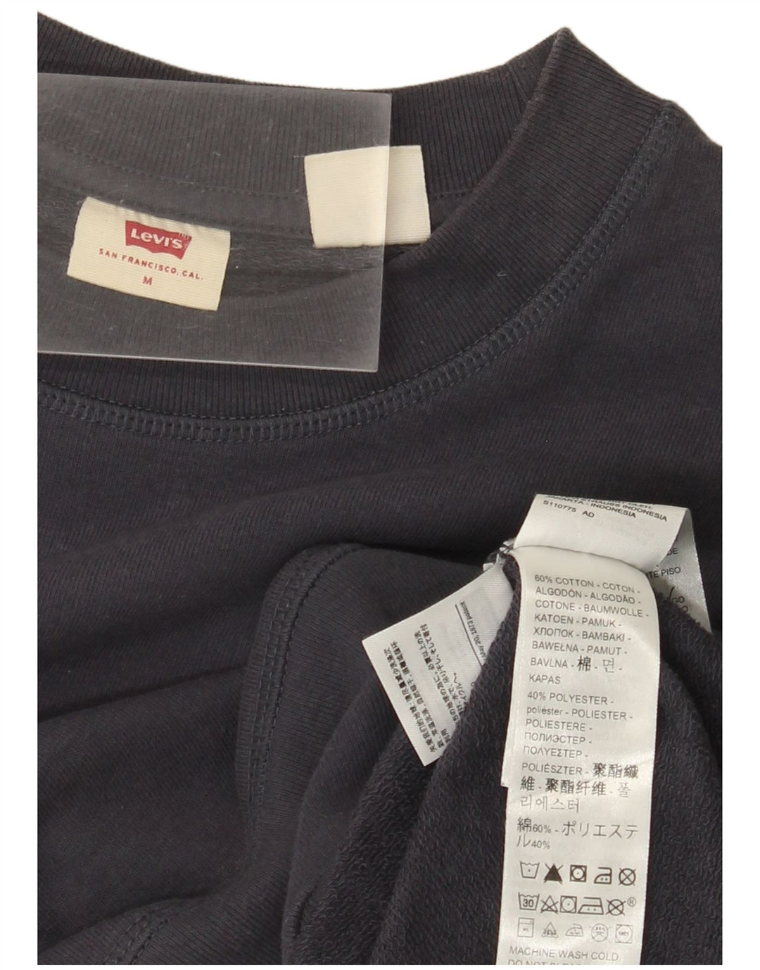 Damska bluza Levi's Graphic Jumper UK 14 Średni granatowy, bawełniany