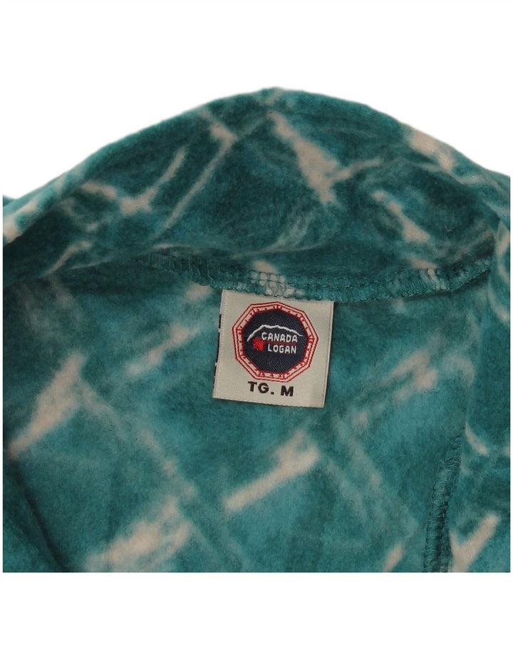 KANADA LOGAN Damska kurtka polarowa UK 14, poliester w średnią zieloną kratkę