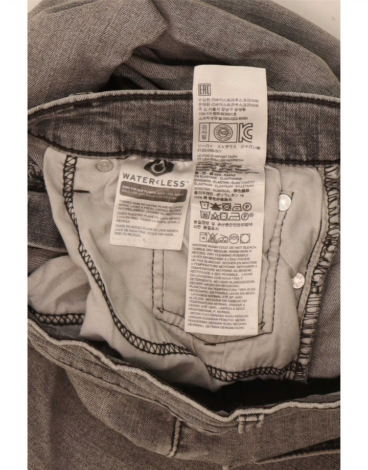 Męskie jeansy Levi's 511 Slim W33 L32 Szara bawełna