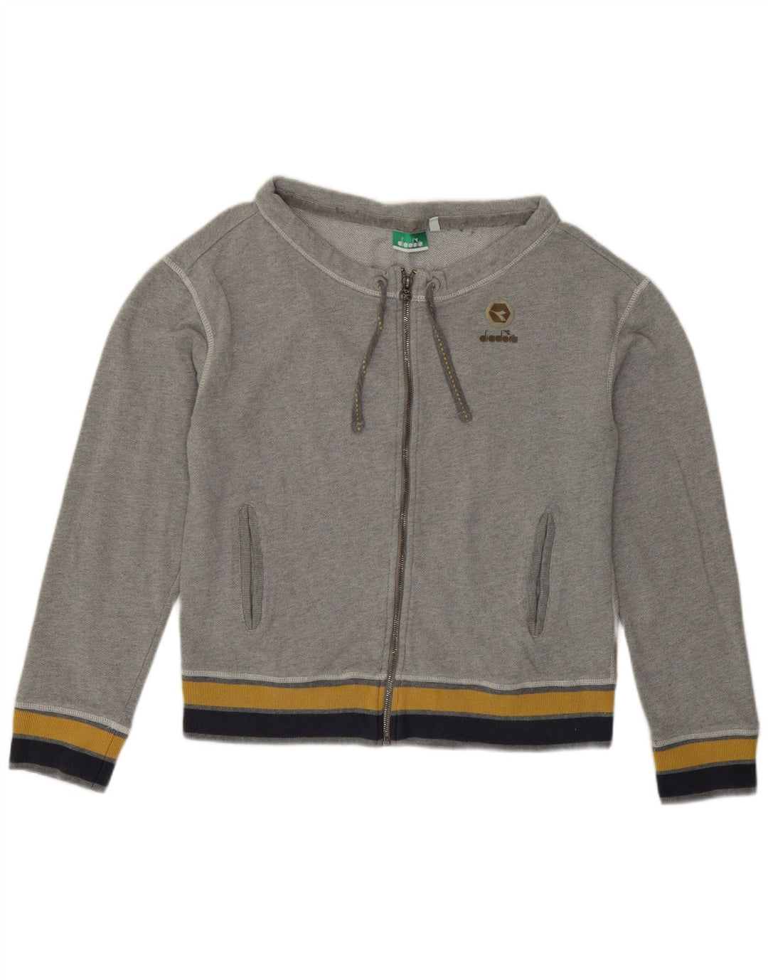 Damska kurtka dresowa Diadora Crop UK 14 w kolorze średnioszarym