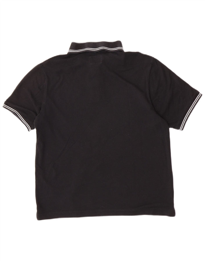 Męska koszulka polo Champion Easy Fit Graphic, średnia czarna, bawełniana