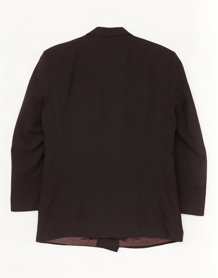 Marks & Spencer Męska marynarka dwurzędowa UK 44 XL, czarny poliester