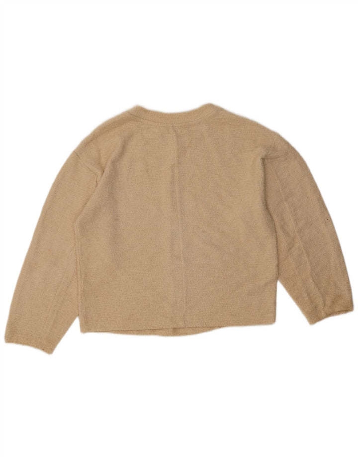 Marks & Spencer Damska bluzka oversize UK 6 XS, beżowa, bawełniana