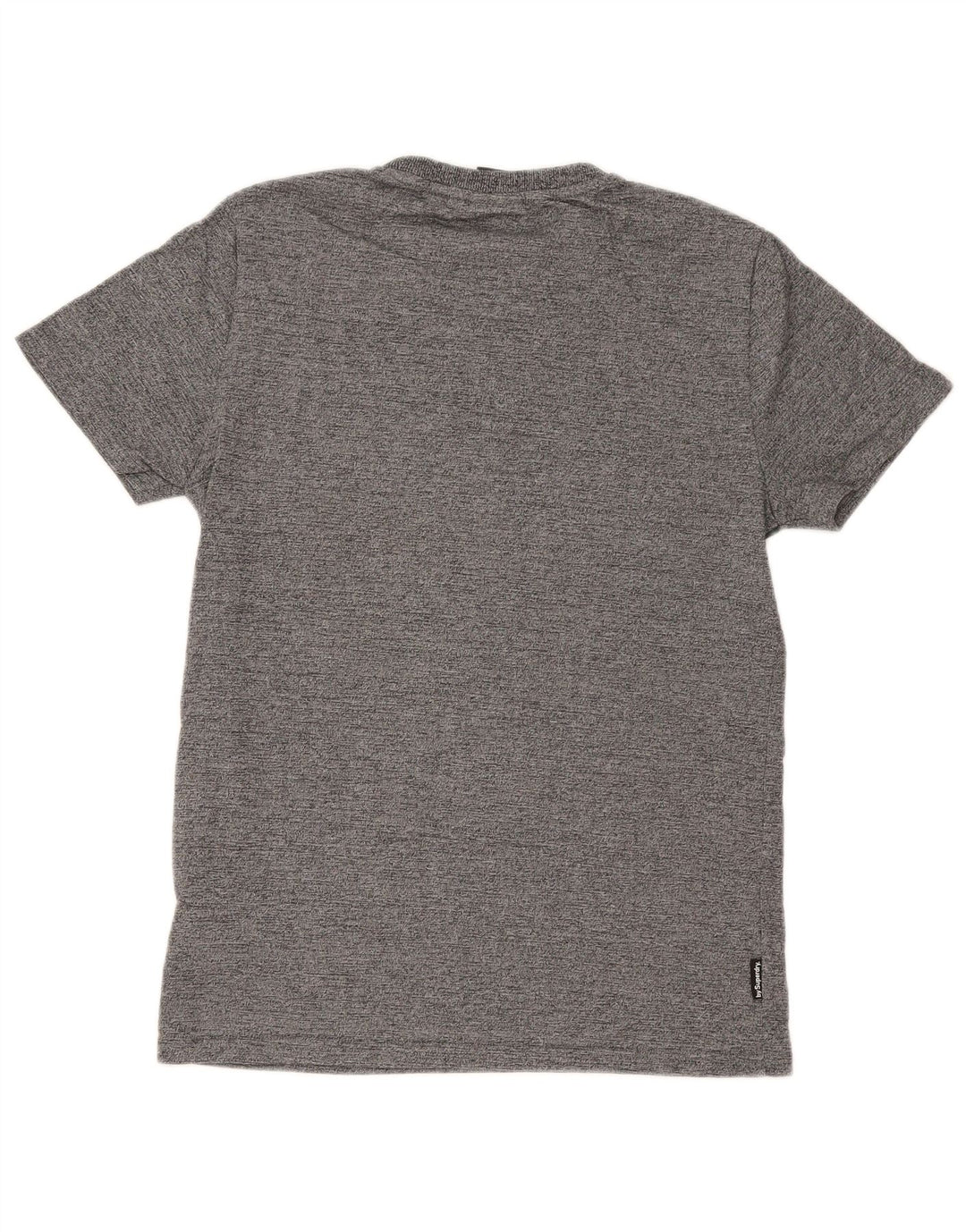 Męska koszulka Superdry Regular Graphic Top, średnia szara bawełniana nakrapiana