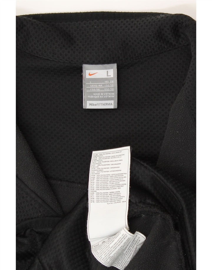 Męska kurtka dresowa Nike UK 42/44, duża, czarna, poliestrowa