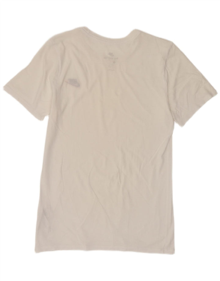 T-shirt męski Nike, mały, biały, bawełniany