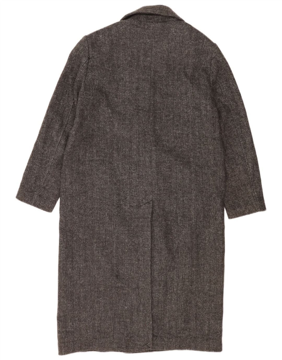Damski płaszcz oversize z podwójnymi piersiami Zara UK 10 w małą szarą jodełkę