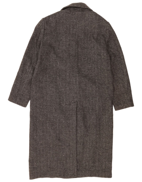 Damski płaszcz oversize z podwójnymi piersiami Zara UK 10 w małą szarą jodełkę