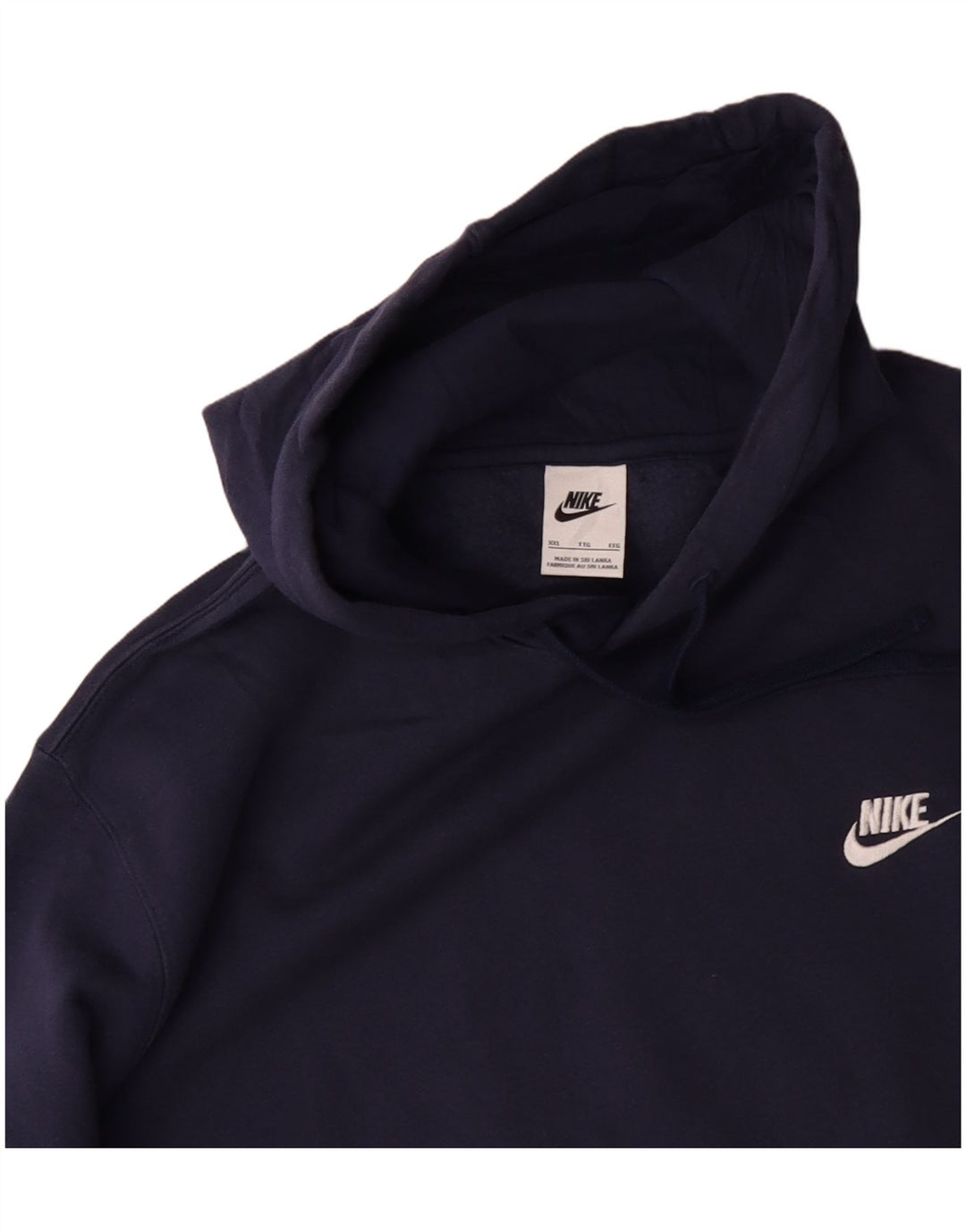 Męski sweter z kapturem NIKE 2XL, granatowy, bawełniany