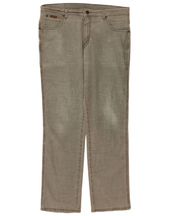 Męskie jeansy Wrangler Texas Stretch Straight W36 L32 Szara bawełna