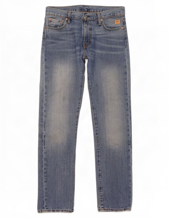 Męskie jeansy Levi's 504 Straight W30 L32 Niebieskie bawełniane