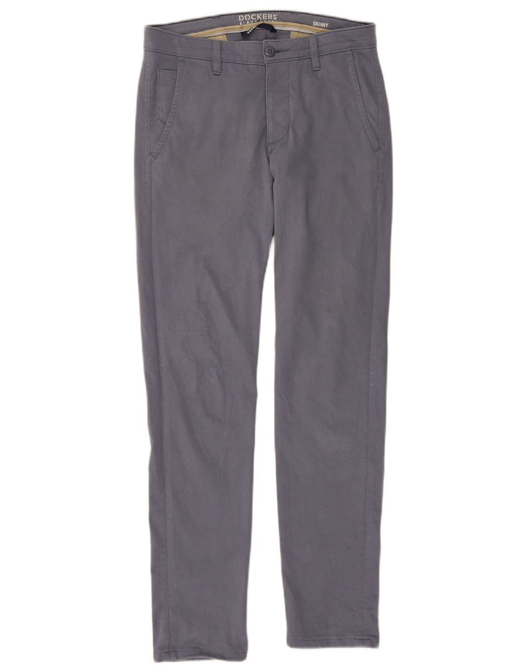 Męskie spodnie typu skinny Chino DOCKERS W29 L32 Niebieska bawełna