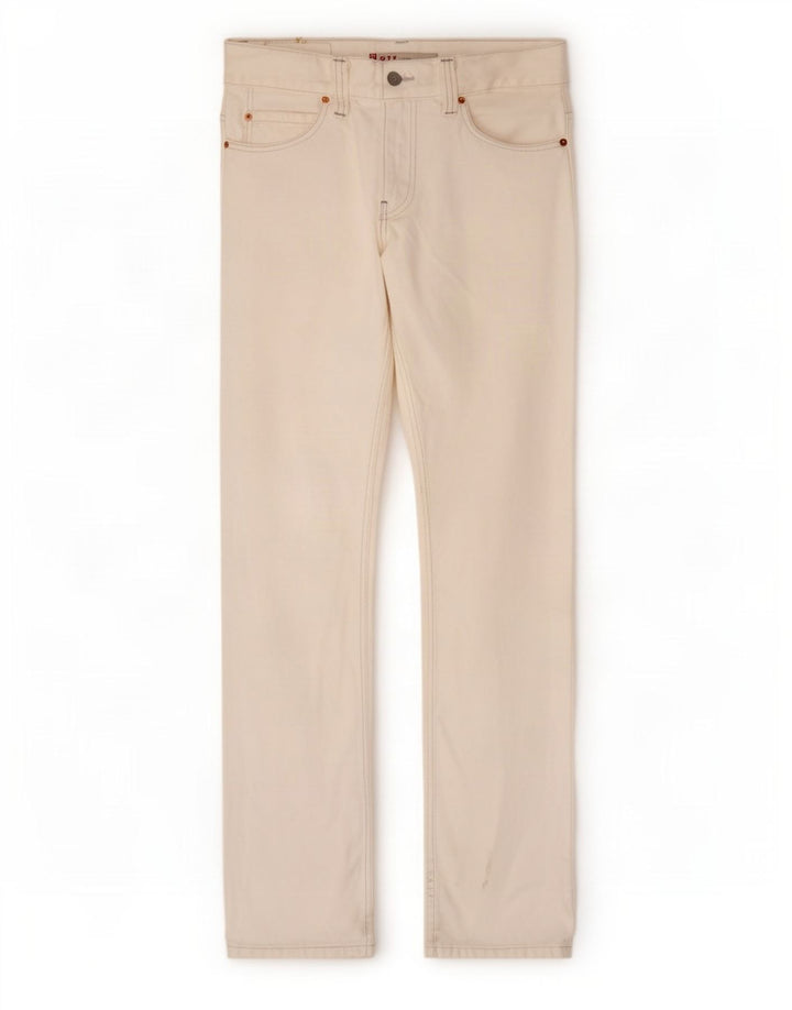 Damskie jeansy Levi's 511 Slim W33 L34 Biała bawełna