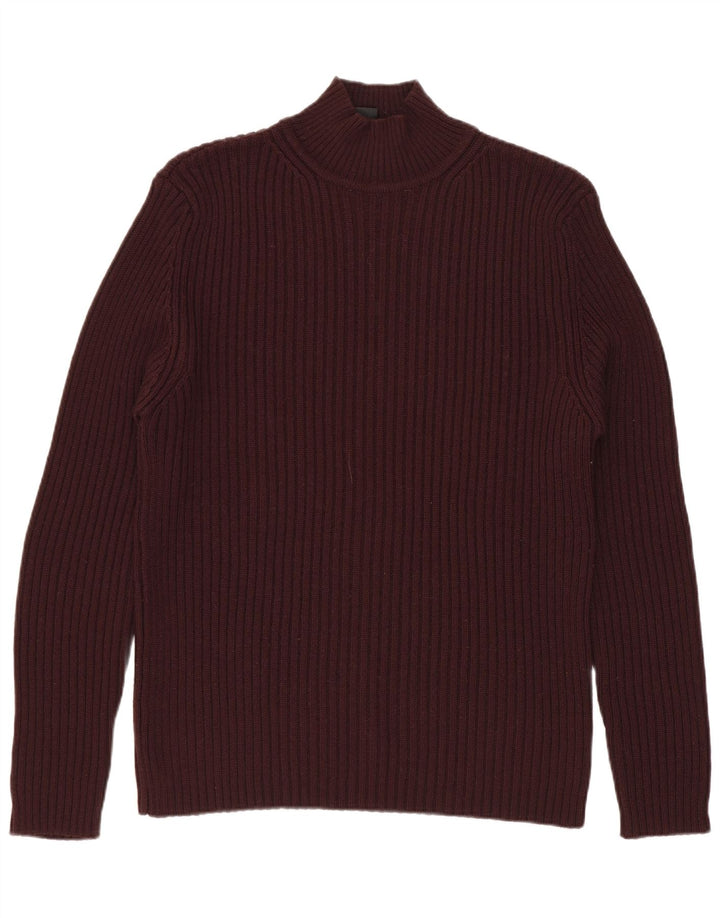 Marlboro Classics Męski sweter z golfem, średni burgund