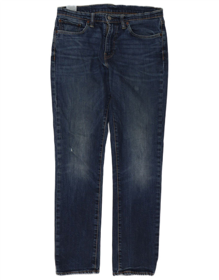 Męskie jeansy Levi's 511 Slim W32 L32 Granatowa bawełna