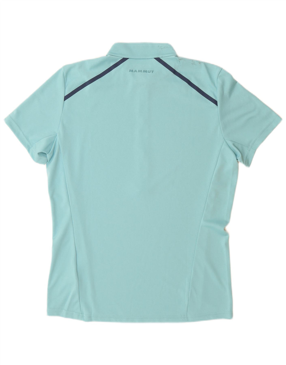 Męski T-shirt Mammut Polartec z zamkiem błyskawicznym, duży, niebieski poliester